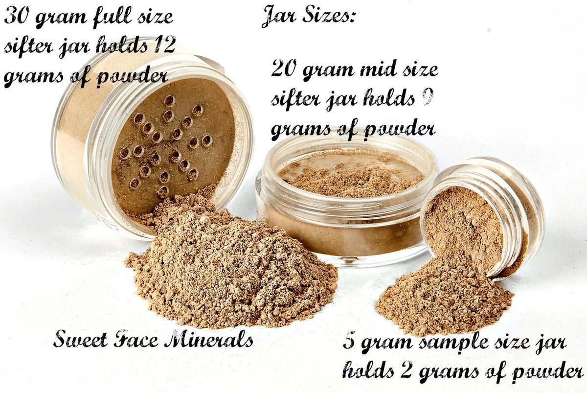 3 pc Light Tan Mineral Makeup Set Q32849