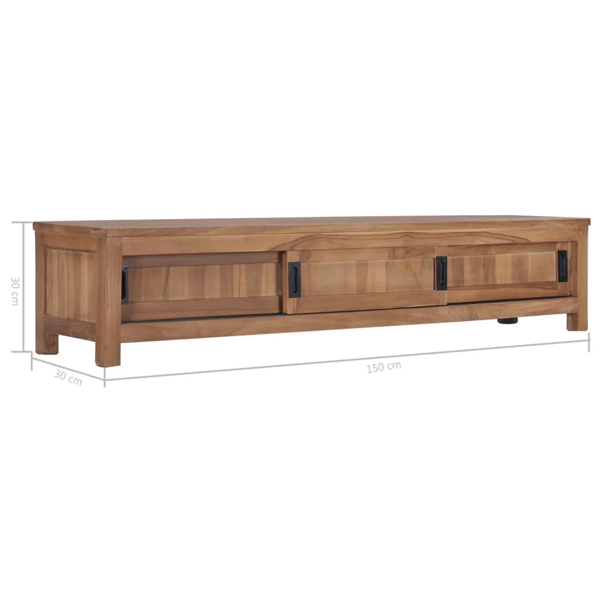 Solid Teak Wood TV Cabinet C619064