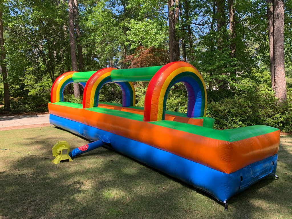 Rainbow Inflatable Slip and Slide with Blower X2642