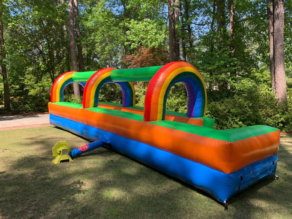 Rainbow Inflatable Slip and Slide with Blower X2642
