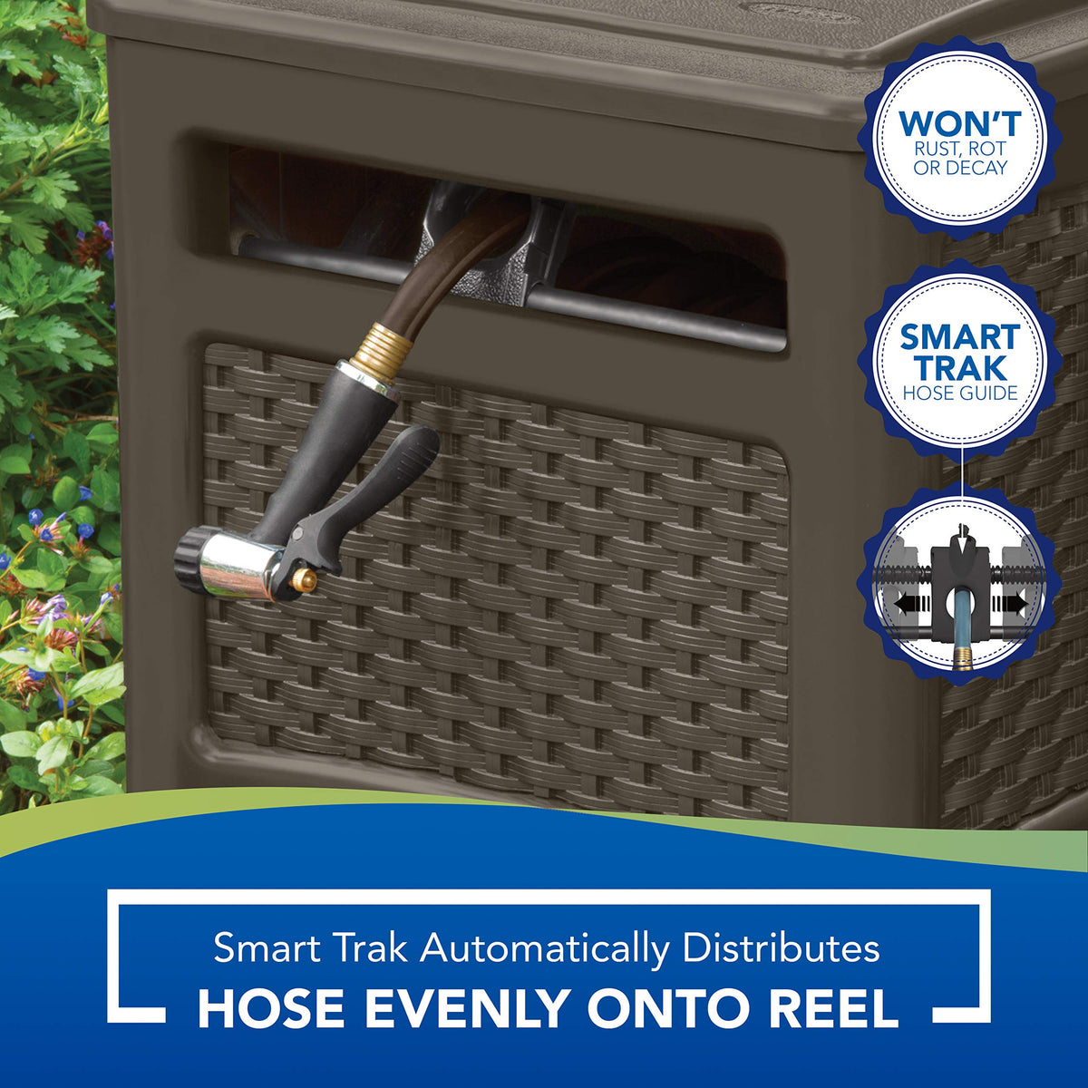 Outdoor Resin Wicker Hose Hideaway O70044