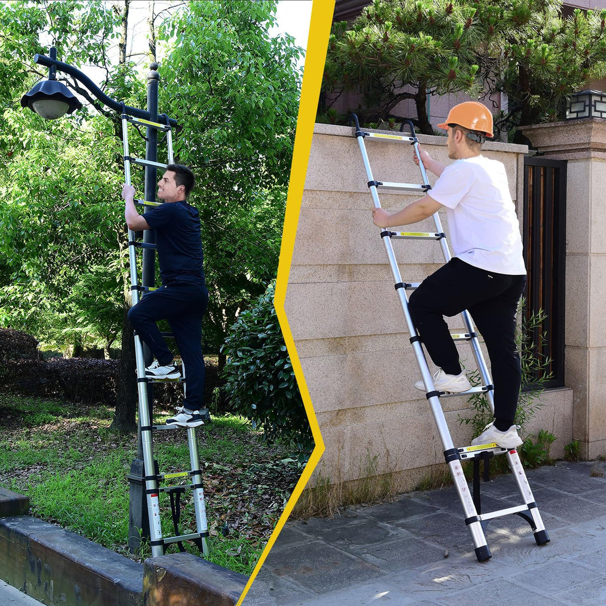 8.5 FT Aluminum Telescoping Ladder 330lbs W76269