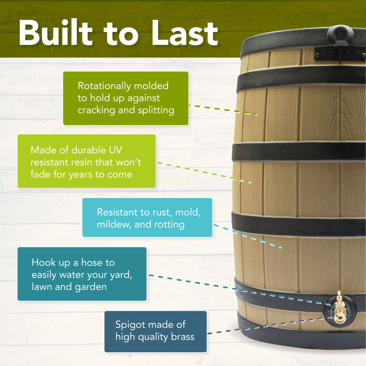 50 Gallon Rain Barrel H9285