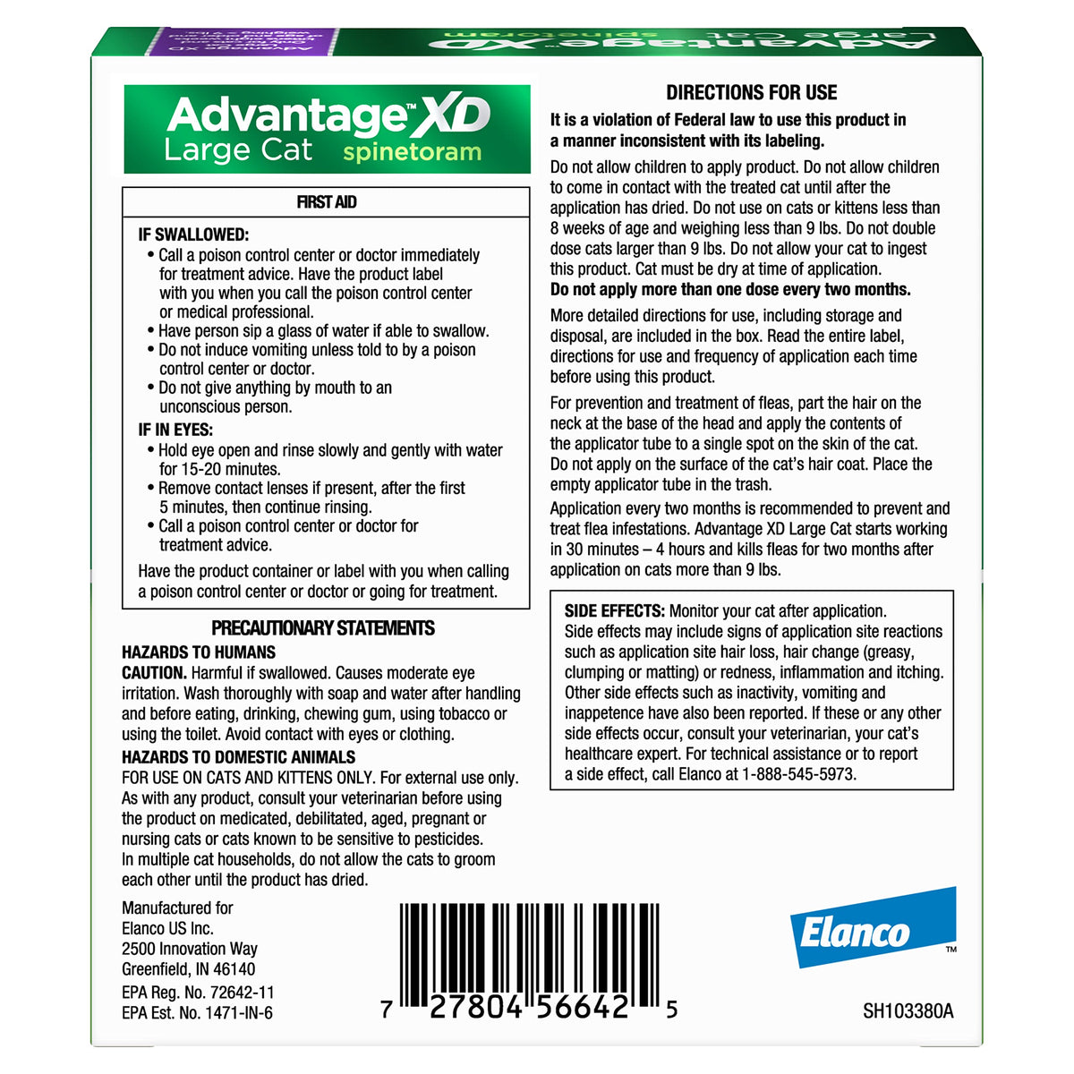 Large Cat Topical Flea Treatment & Prevention 1ct T13465