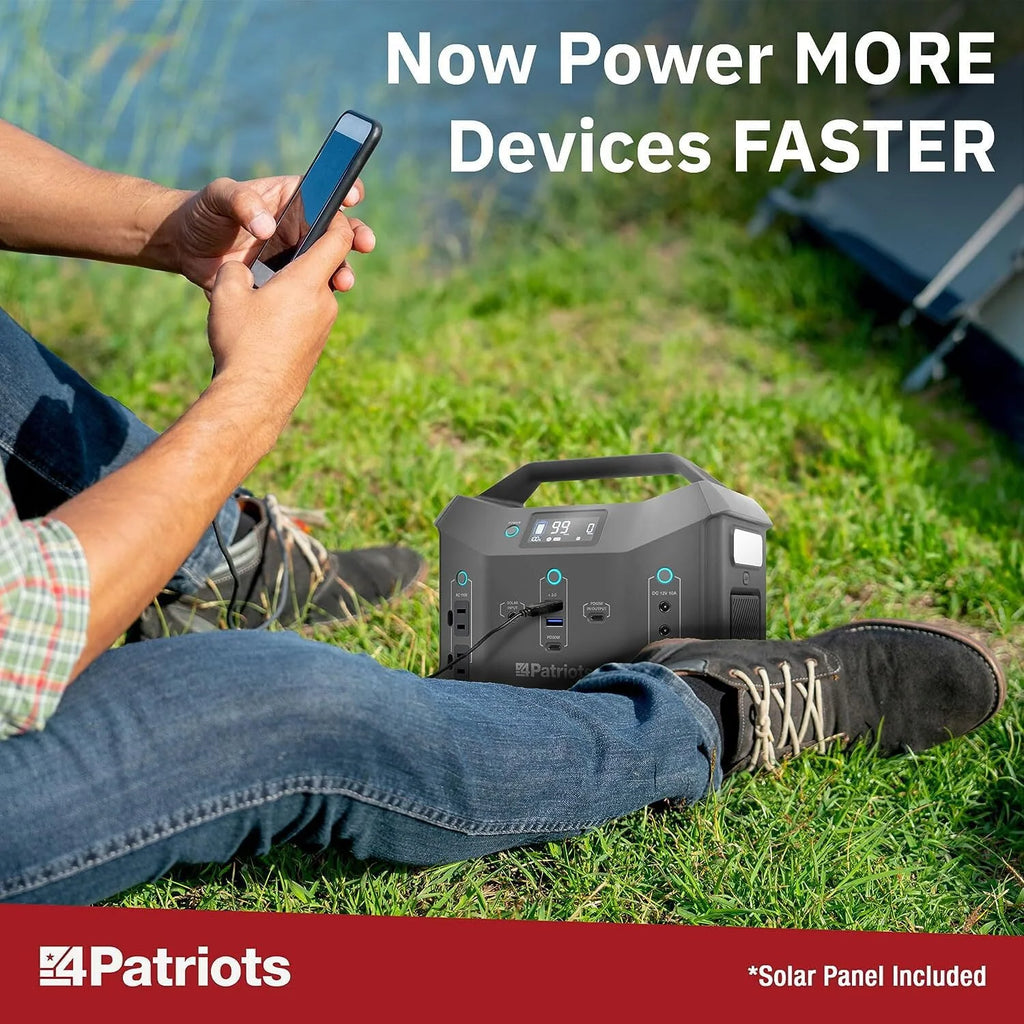 300wH Portable Power Station with 40 Watt Solar Panel P904