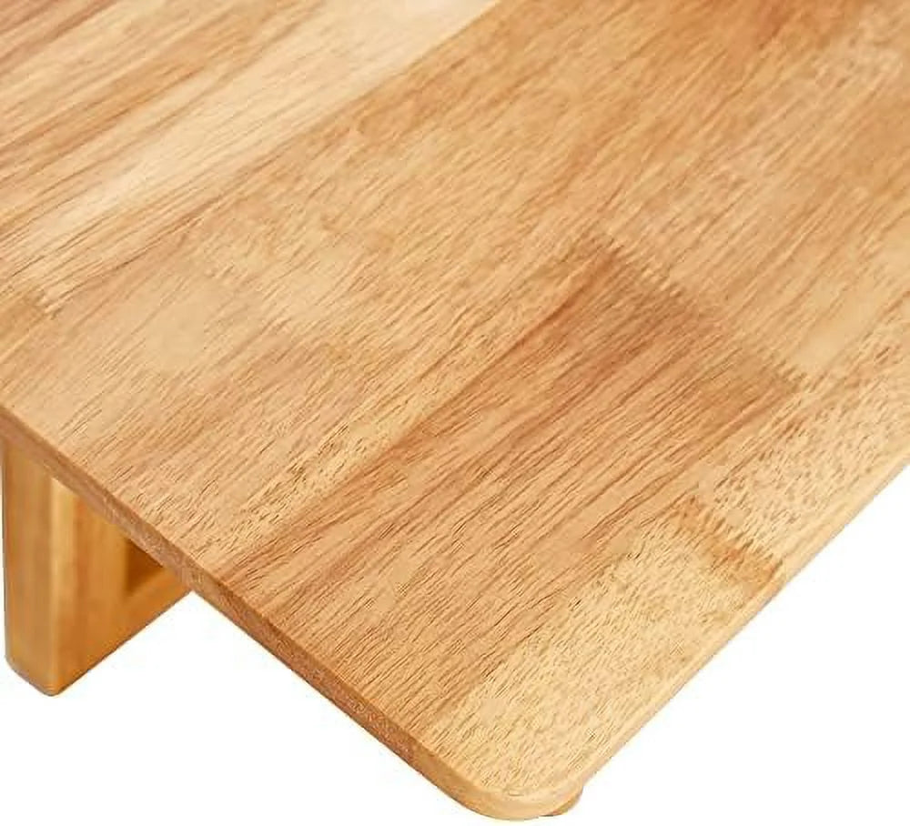 Wooden Coffee Table 47.2" Rectangular with MDF Desktop and Metal Legs Q796767