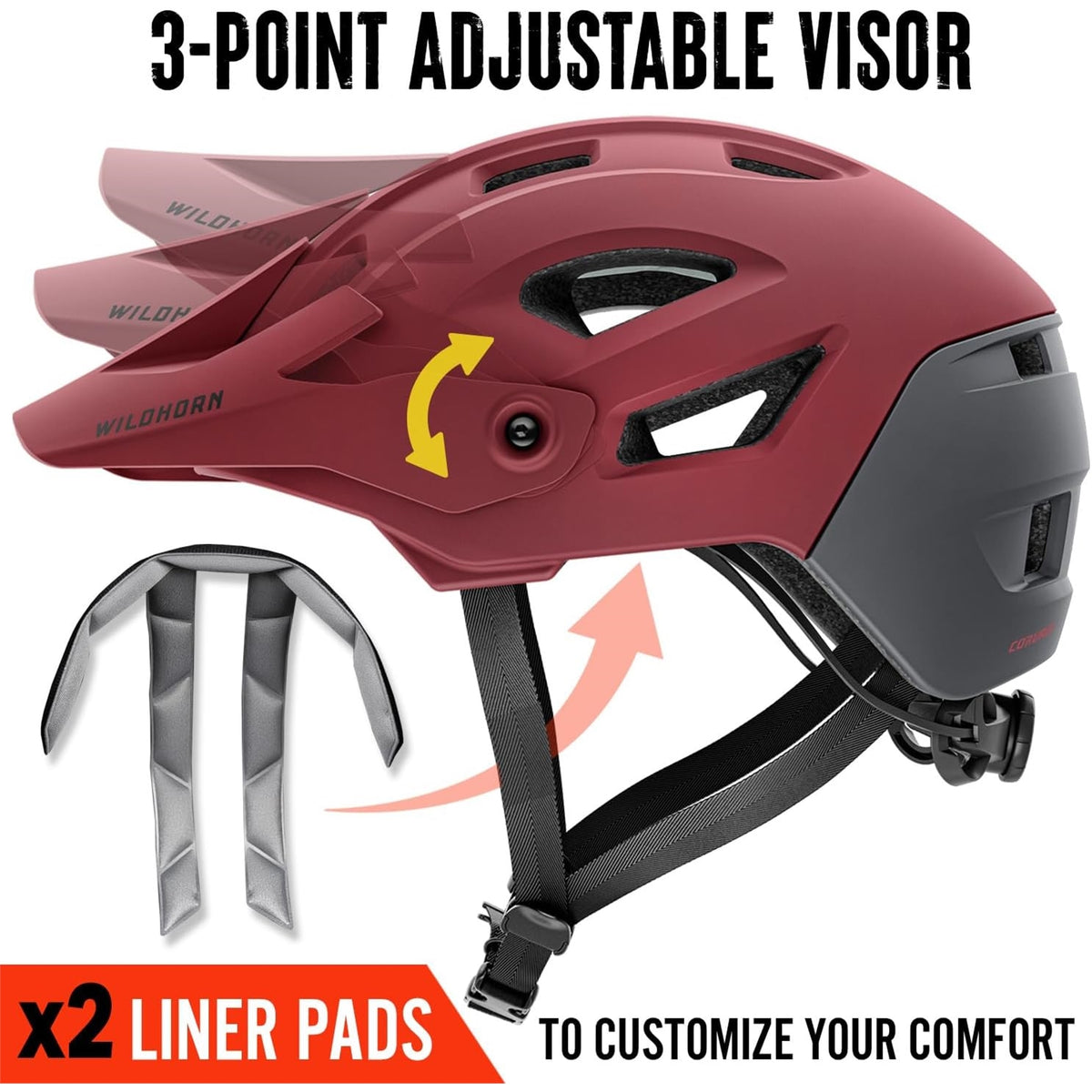 Wine Mountain Bike Helmet R127723