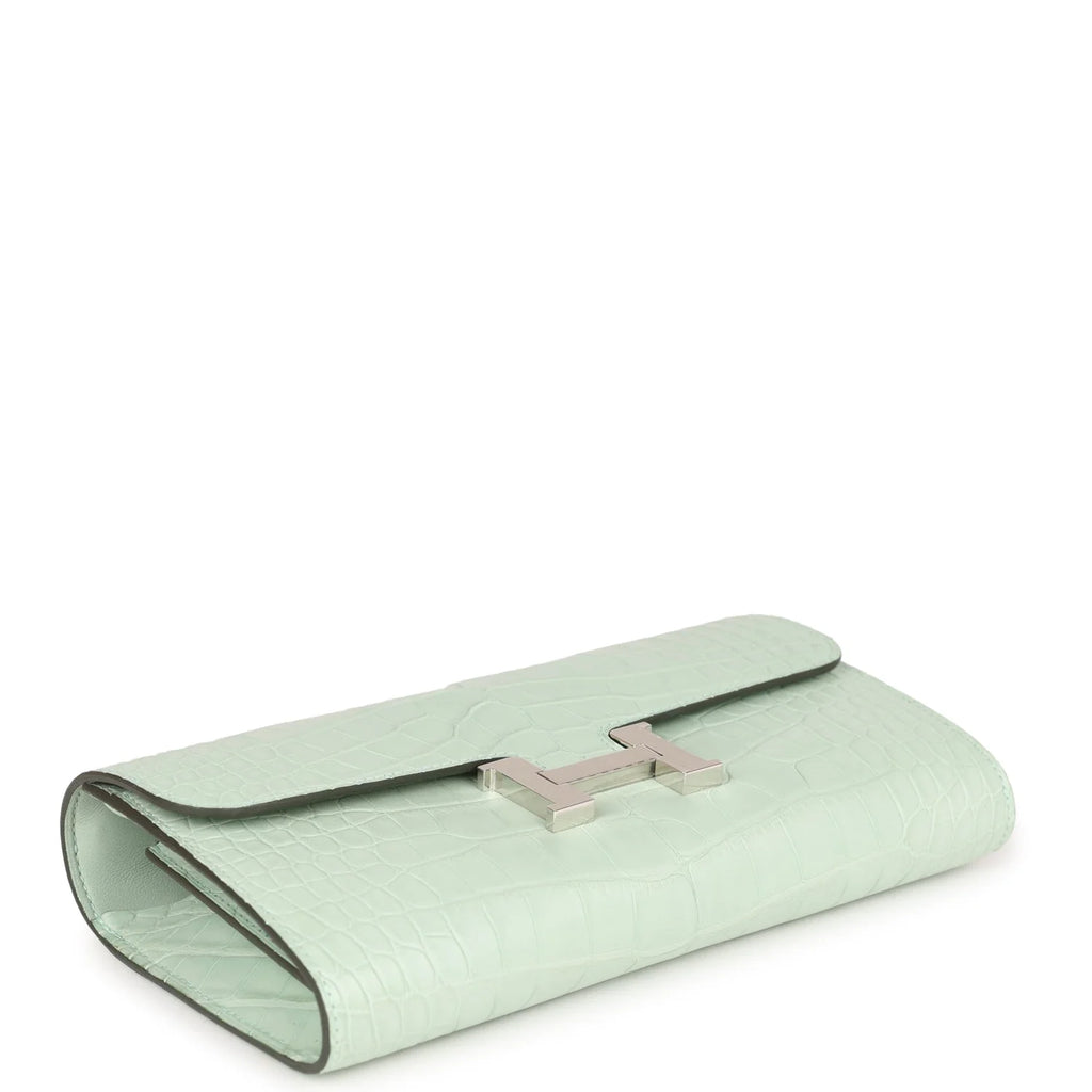 Vert D'eau Matte Alligator Wallet B8818