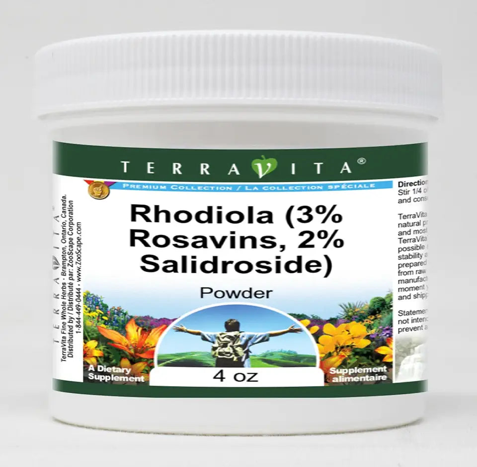 Rhodiola 3% Rosavins 2% Salidroside Powder 4 oz M2650
