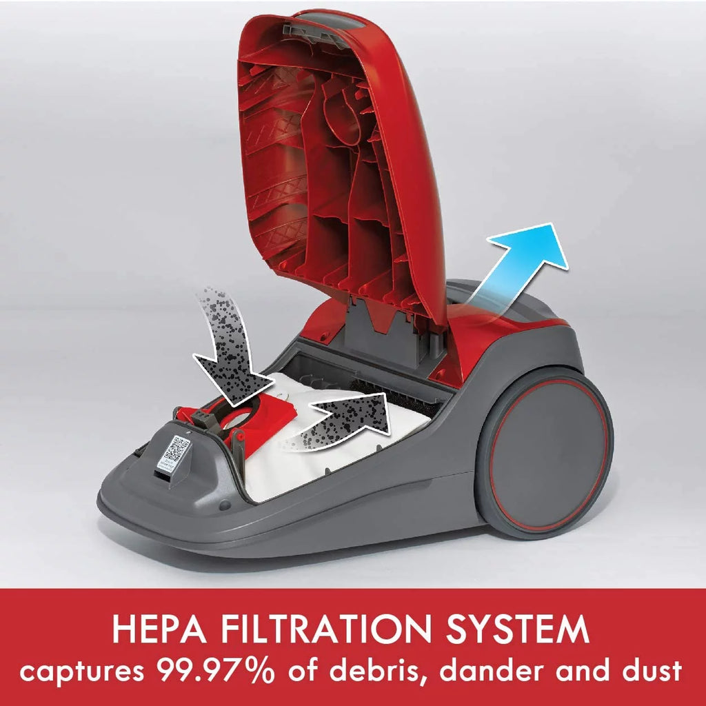 Red Bagged Canister Vacuum Cleaner R36257