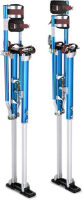 36" - 50" Aluminum Drywall Stilts Height Adjustable Blue E440