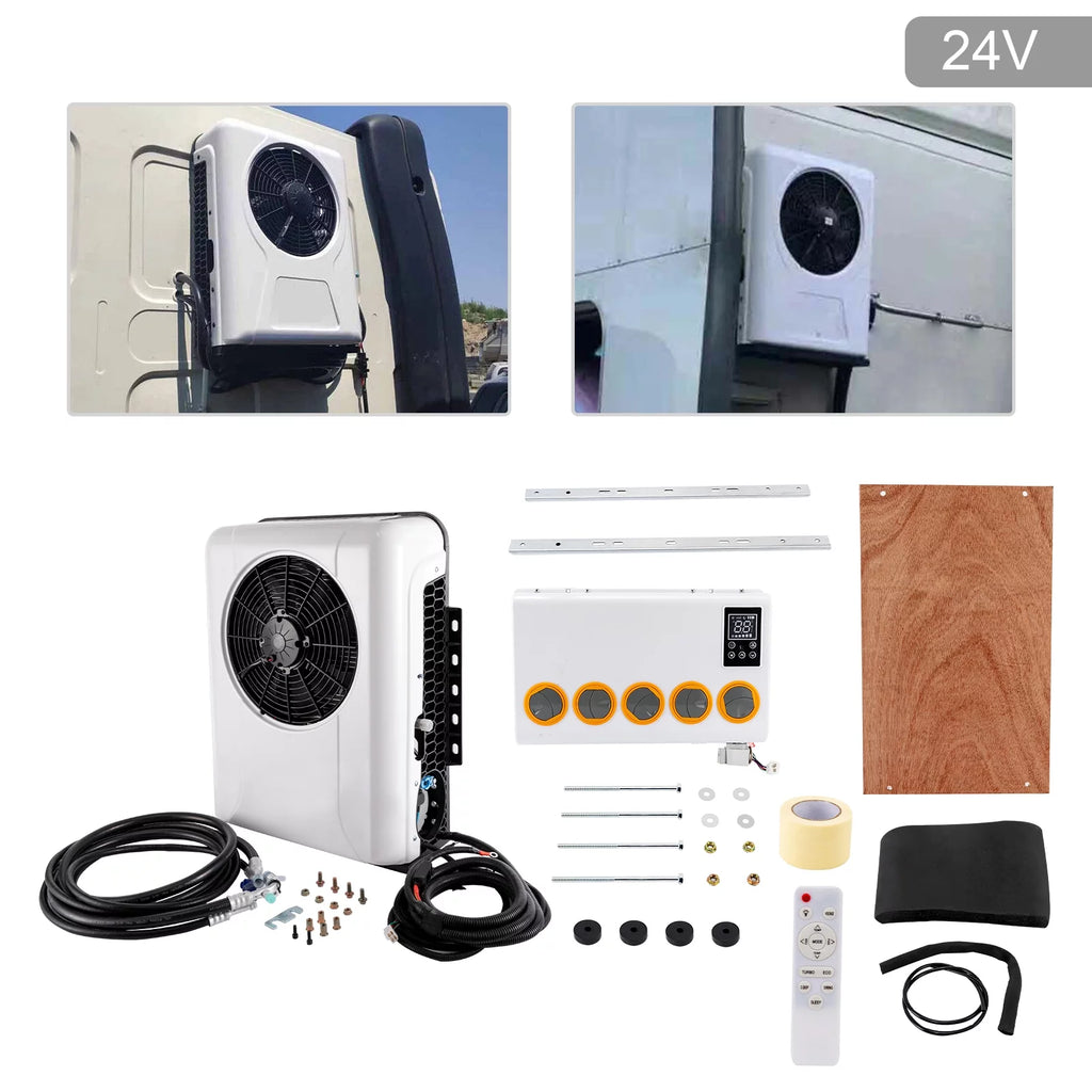 24V Truck Cab Air Conditioner Split AC Kit Q282
