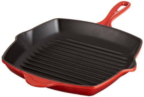 Enameled Cast-Iron Square Skillet Grill T8930