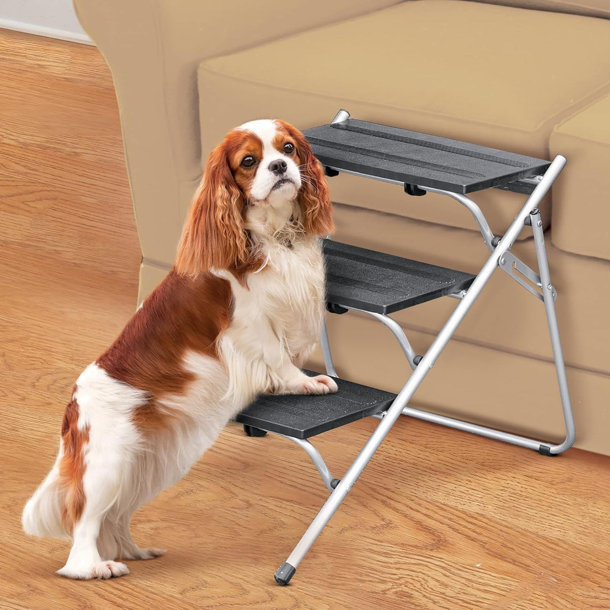 Foldable Portable 3-Step Pet Car Steps Pack of 2 T390