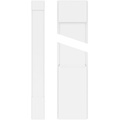 Plain PVC Pilaster with Standard Capital & Base (Pair) F887