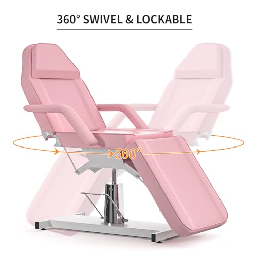 Black 360 Swivel Hydraulic Tattoo Chair J64074