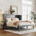 Full Size Solid Wood Murphy Bed with Cabinet and Drawers G6227