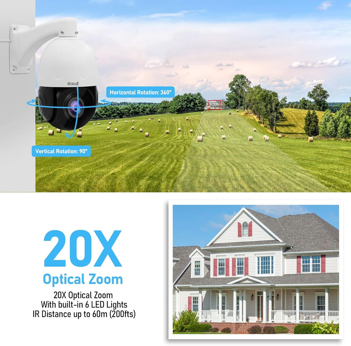 5MP PTZ POE Camera with 20X Optical Zoom A2925
