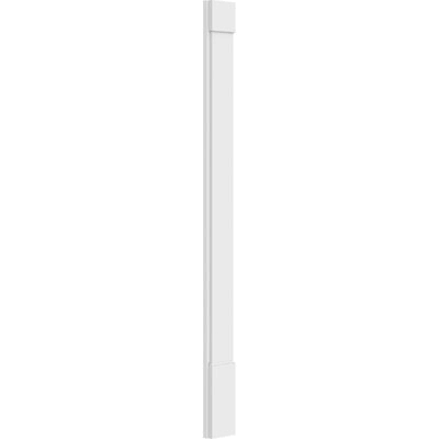 Plain PVC Pilaster with Standard Capital & Base (Pair) F887