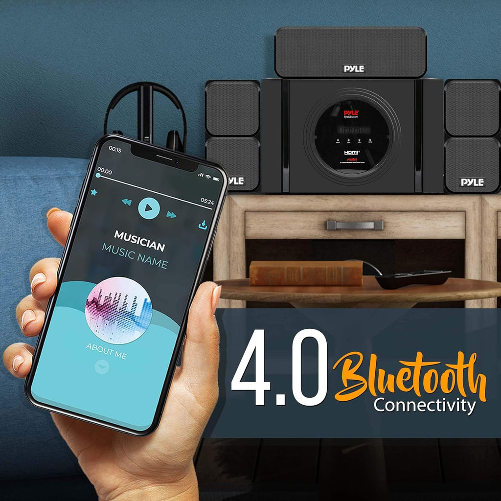 5.1 Channel Bluetooth Home Theater Speaker System with Subwoofer K5801