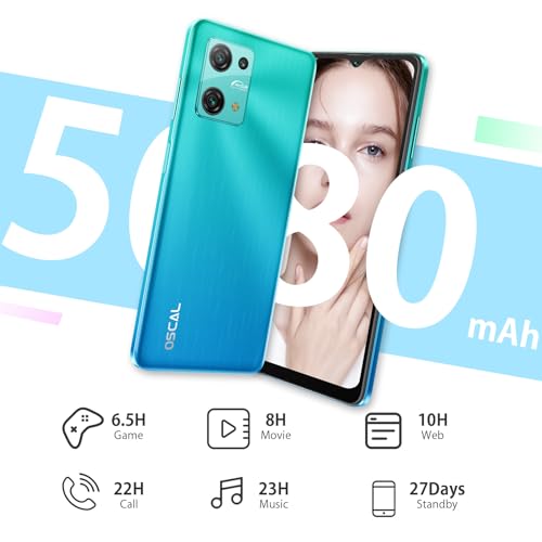 Android Phone, 6.5" HD+, 5080mAh Battery, 4G Dual SIM B456657