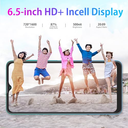 Android Phone, 6.5" HD+, 5080mAh Battery, 4G Dual SIM B456657