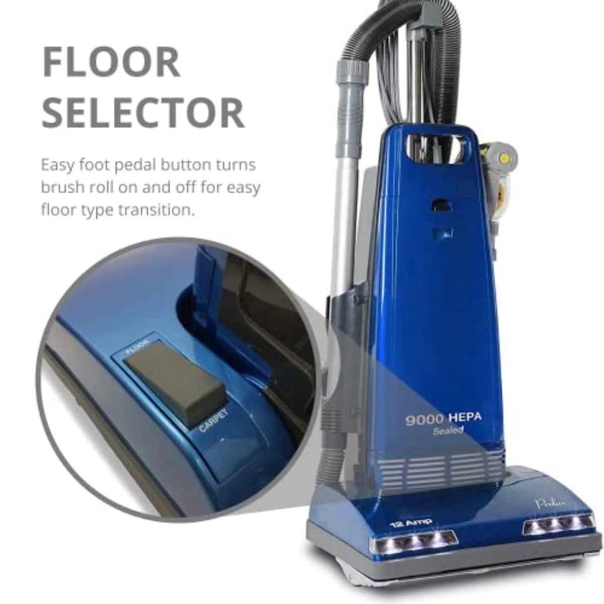Upright Sealed HEPA Vacuum with 12 Amp Motor Z39030
