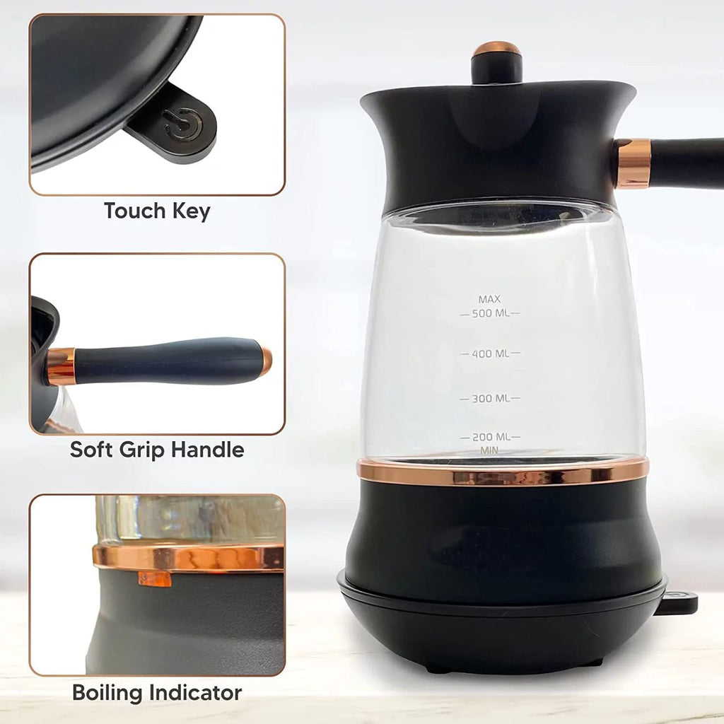 Electric Turkish Coffee Maker with 3 Temperature Settings J81298