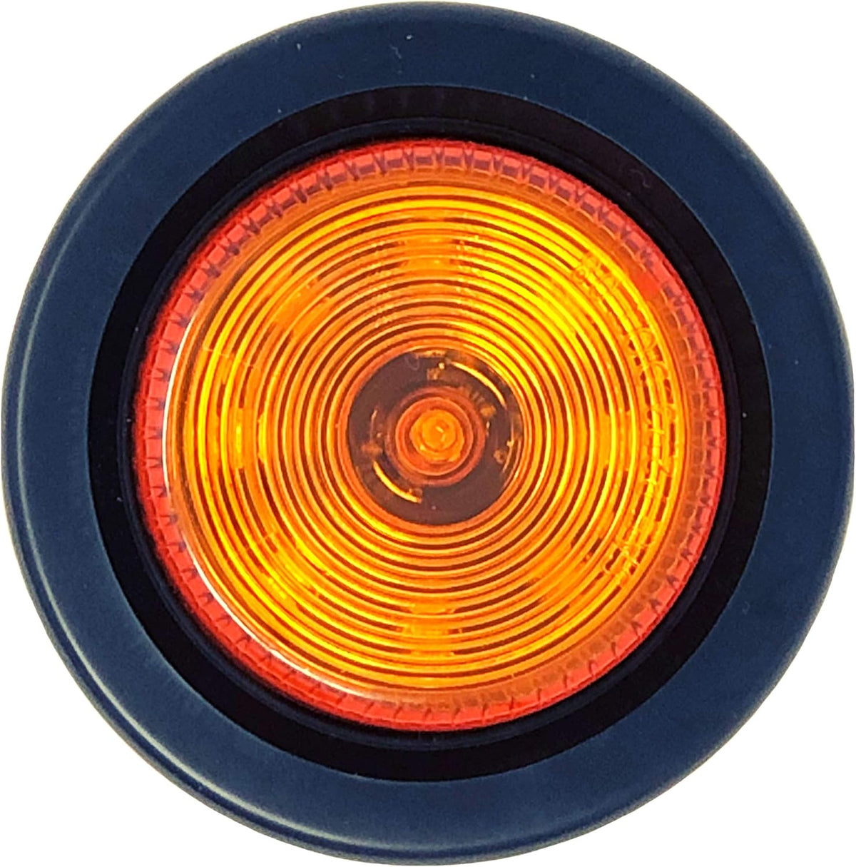 2" Round 9 LED Trailer Side Marker Clearance Light, 5 Amber + 5 Red, Pack of 2 Z181