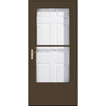 Brown Mid-View Wood Core Storm Door Z960857