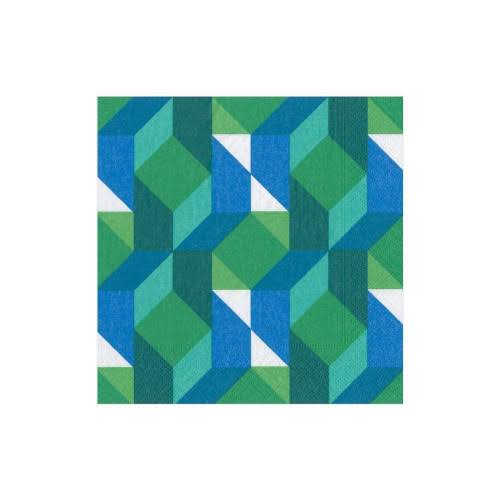 Green Boxed Paper Cocktail Napkins, Set of 6 U582581