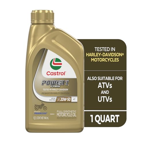 10W-50 Full Synthetic Motorcycle Oil, 1 Quart, Pack of 6 L6495