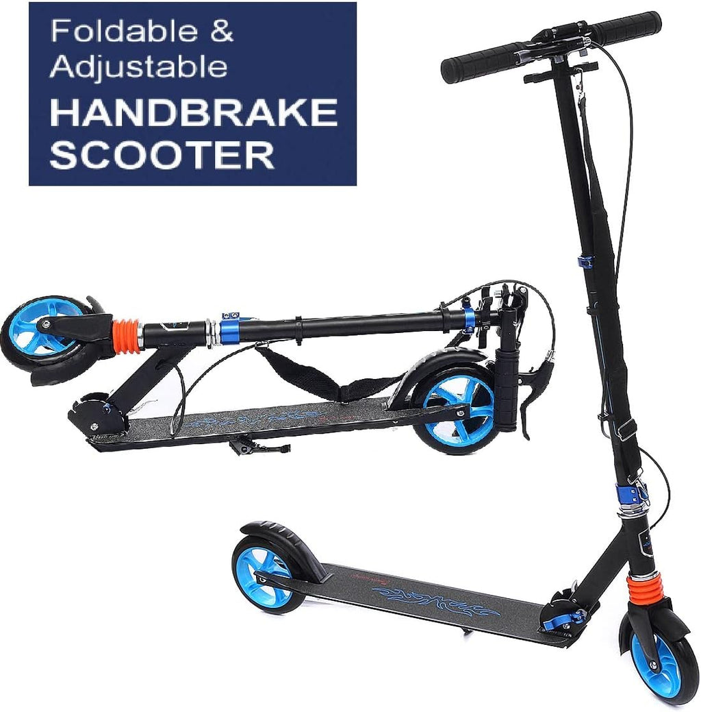 Adult Folding Kick Scooter with Carry Strap, Adjustable, 300 lbs Capacity R673762