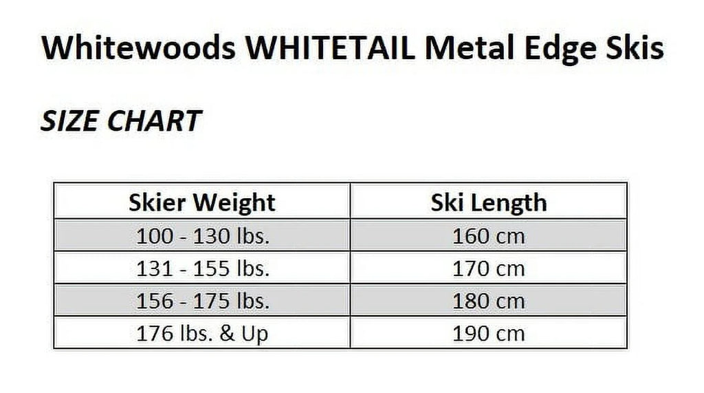 Whitewoods WHITETAIL Metal Edge Backcountry Cross Country NNNBC Ski Package J996