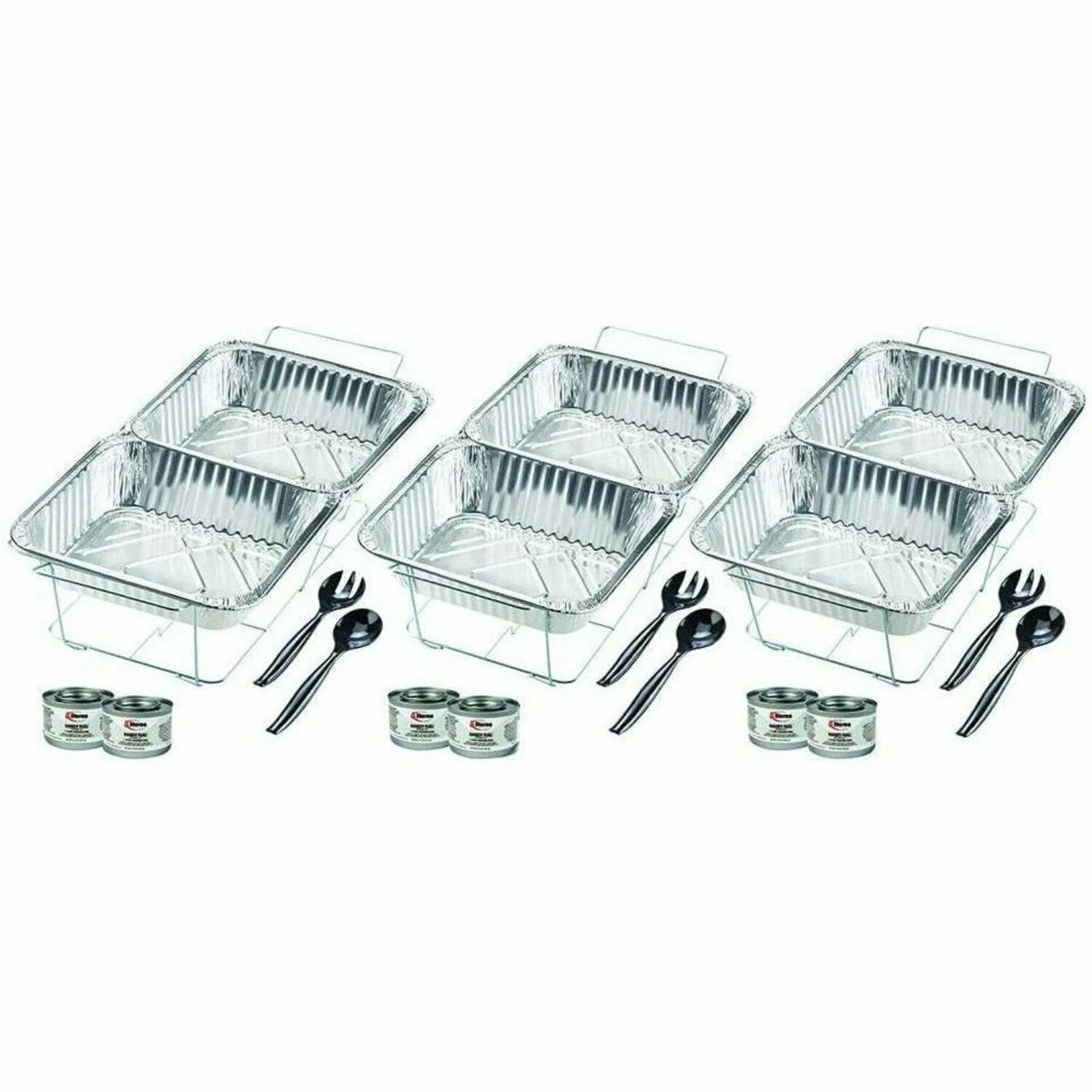 Disposable Aluminum Chafing Dish Buffet Set 24PC O912523