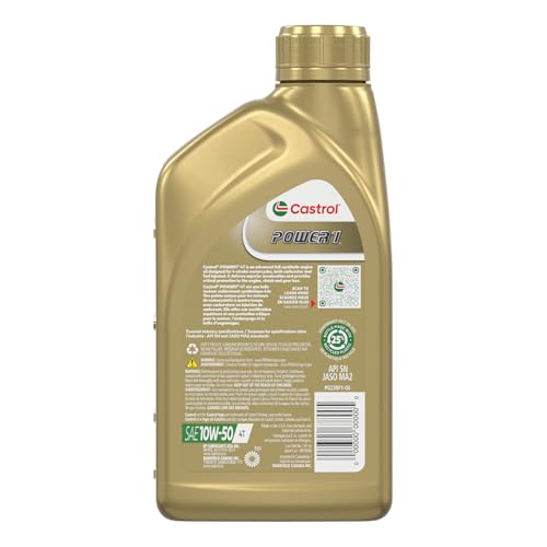 10W-50 Full Synthetic Motorcycle Oil, 1 Quart, Pack of 6 L6495