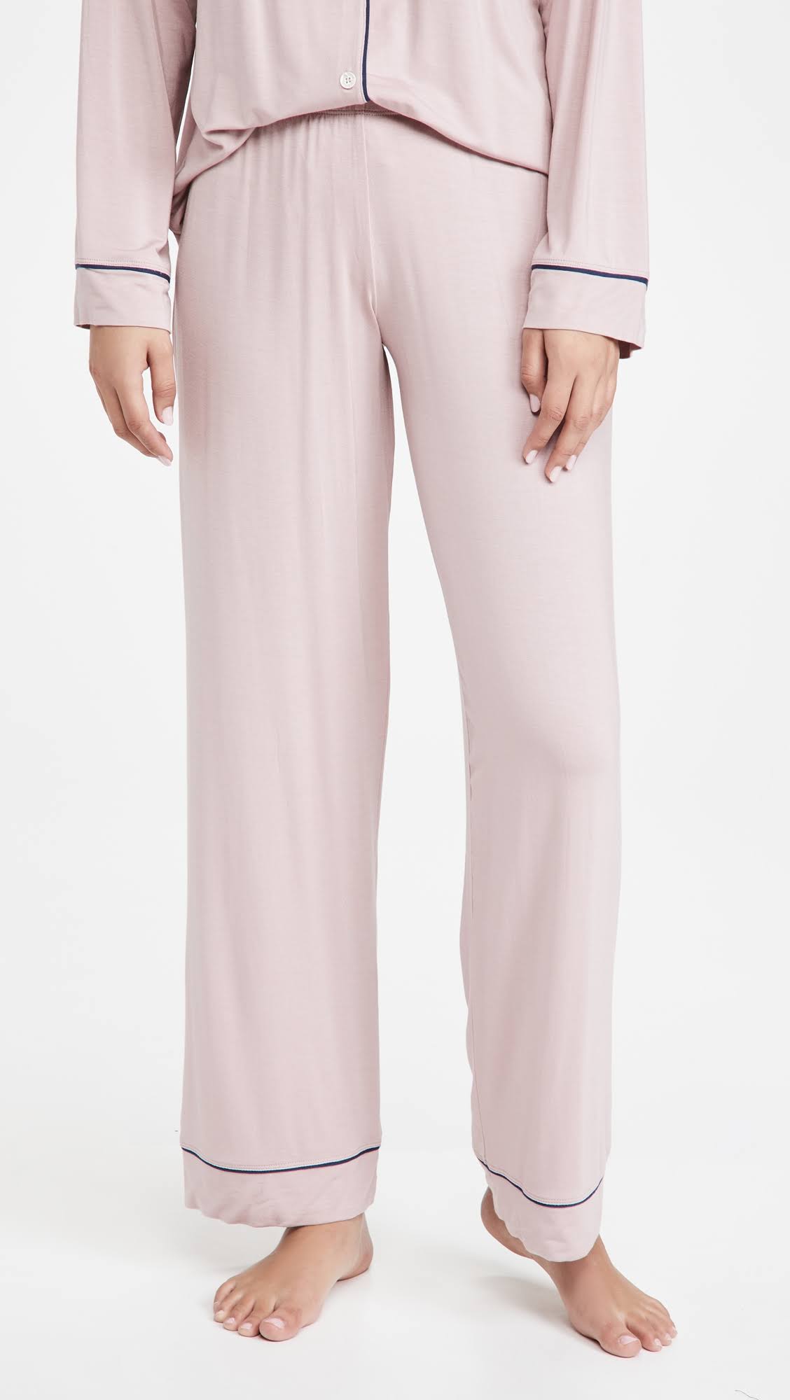 Artisanal Pink/Indigo Blue Long PJ Set Y3391