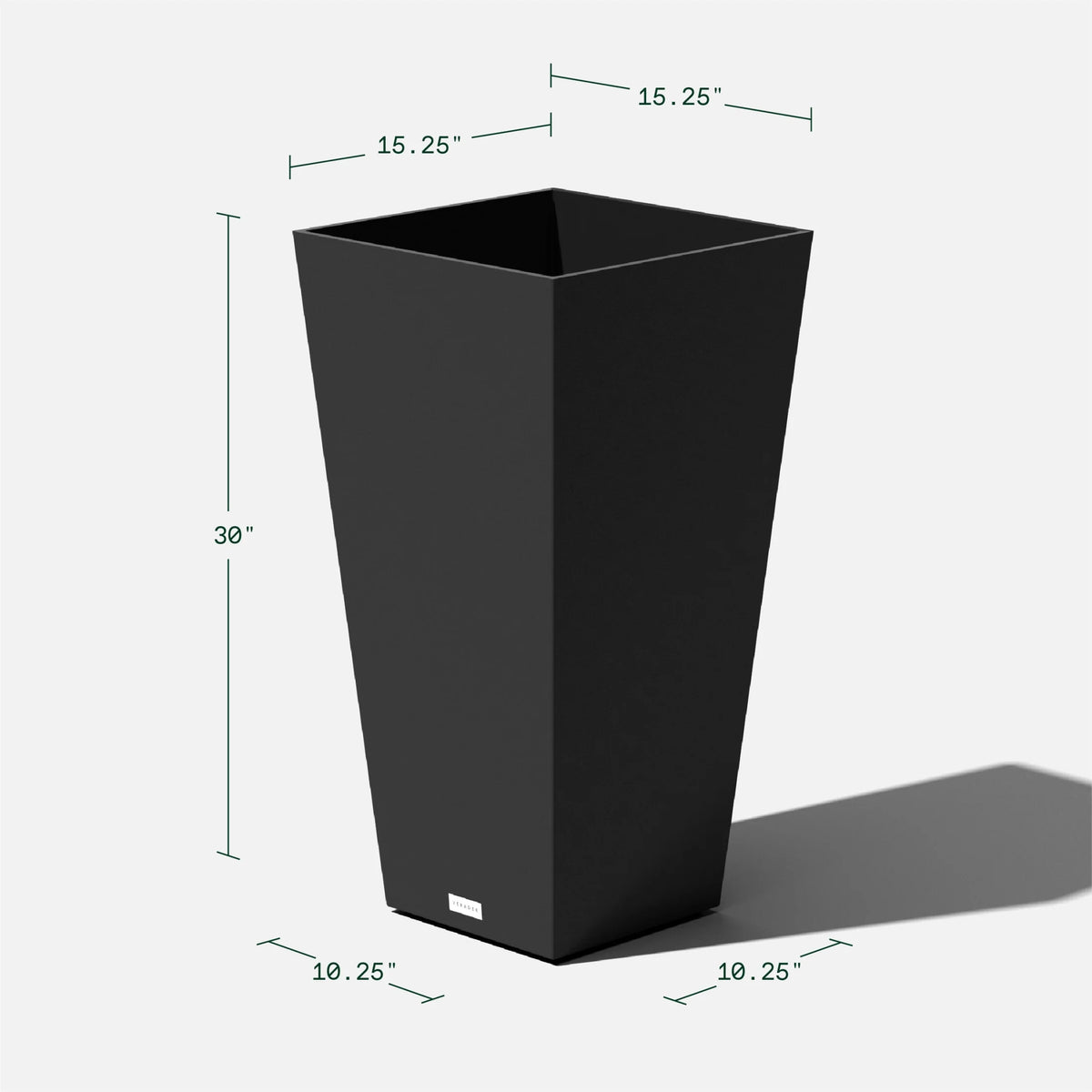 Black Plastic Planter 2-Pack D179517