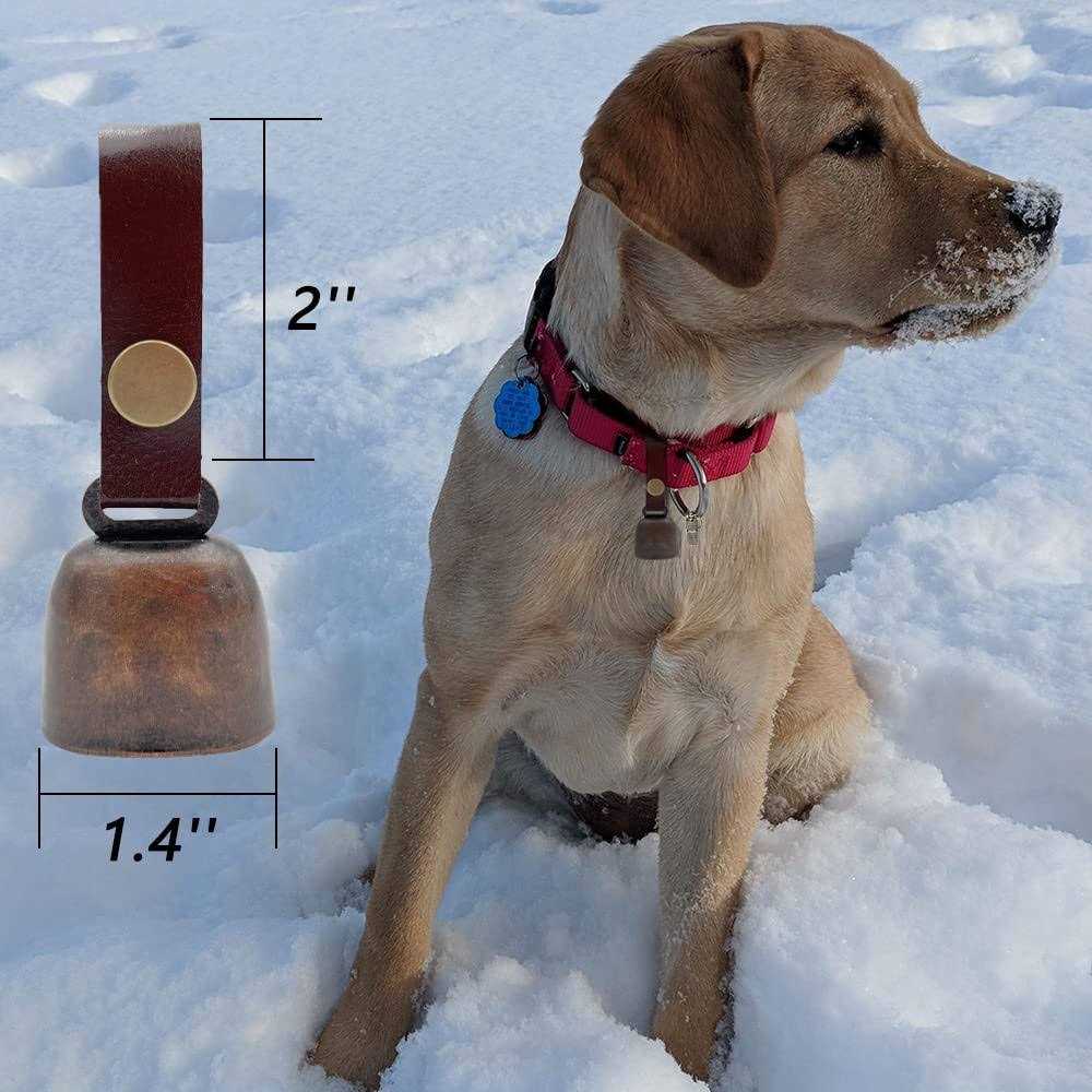 Dog Collar Bell with Leather Strap A29508