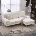 Beige 83 inch L-Shape Sectional Sofa D211