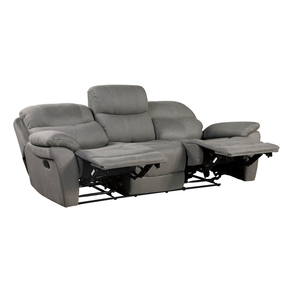 Grey Double Reclining Sofa H187