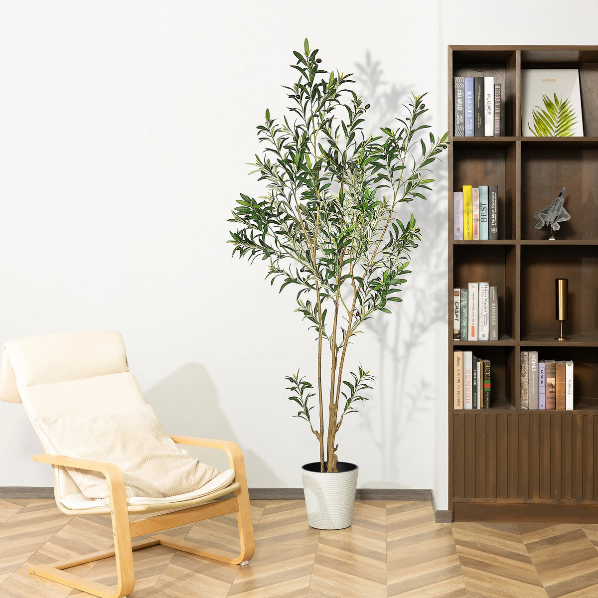 7ft Artificial Olive Tree in Pot F59782