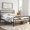 Twin Metal Platform Bed with Headboard and Footboard E15192