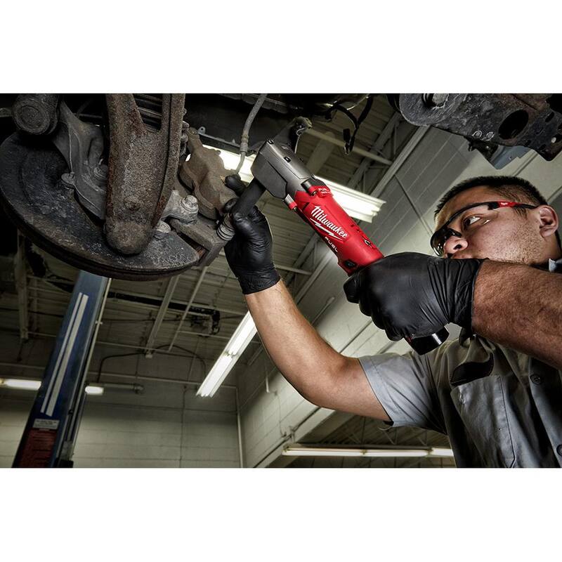 12V Brushless Cordless 1/2 in. Right Angle Impact Wrench Kit with Two 2.0 Ah Batteries P790161