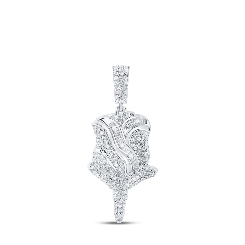 Round Diamond Rose Pendant S457452