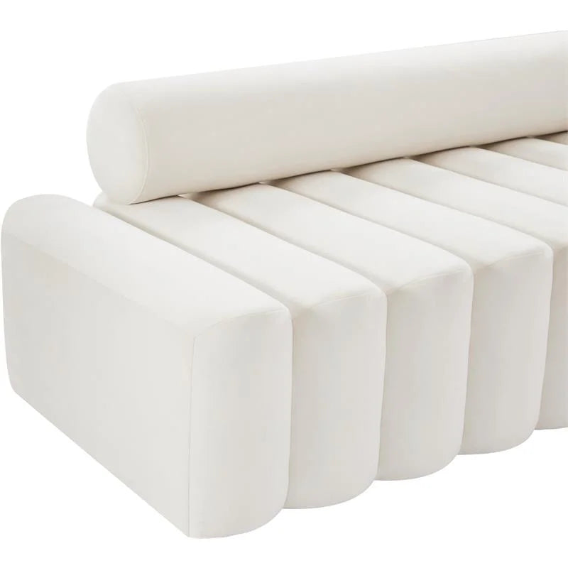 Cream Velvet Chair V5114