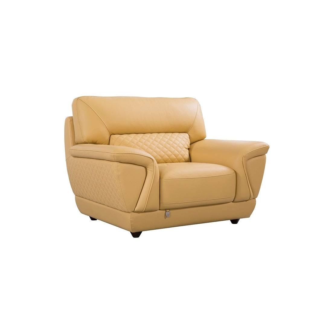Grey Italian Leather Chair K5845