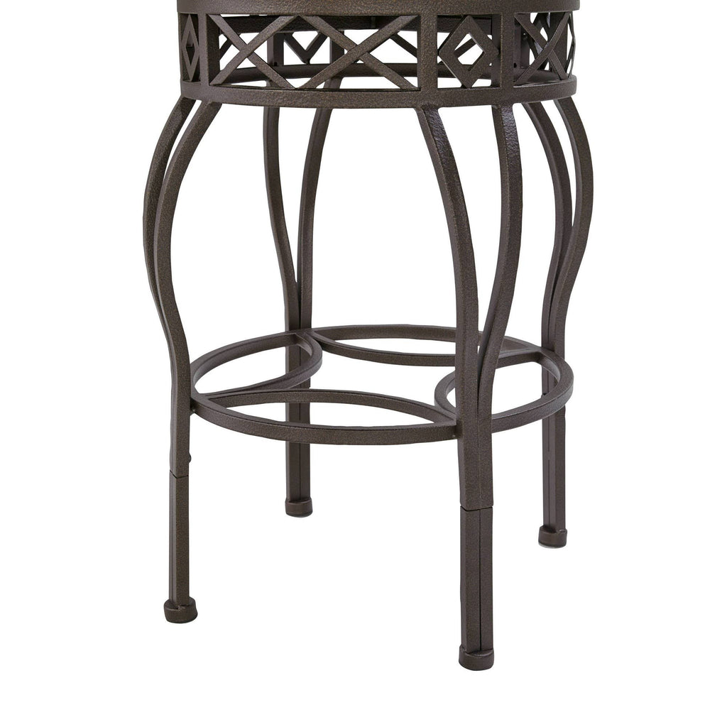 Brown Metal Frame Barstool A32972