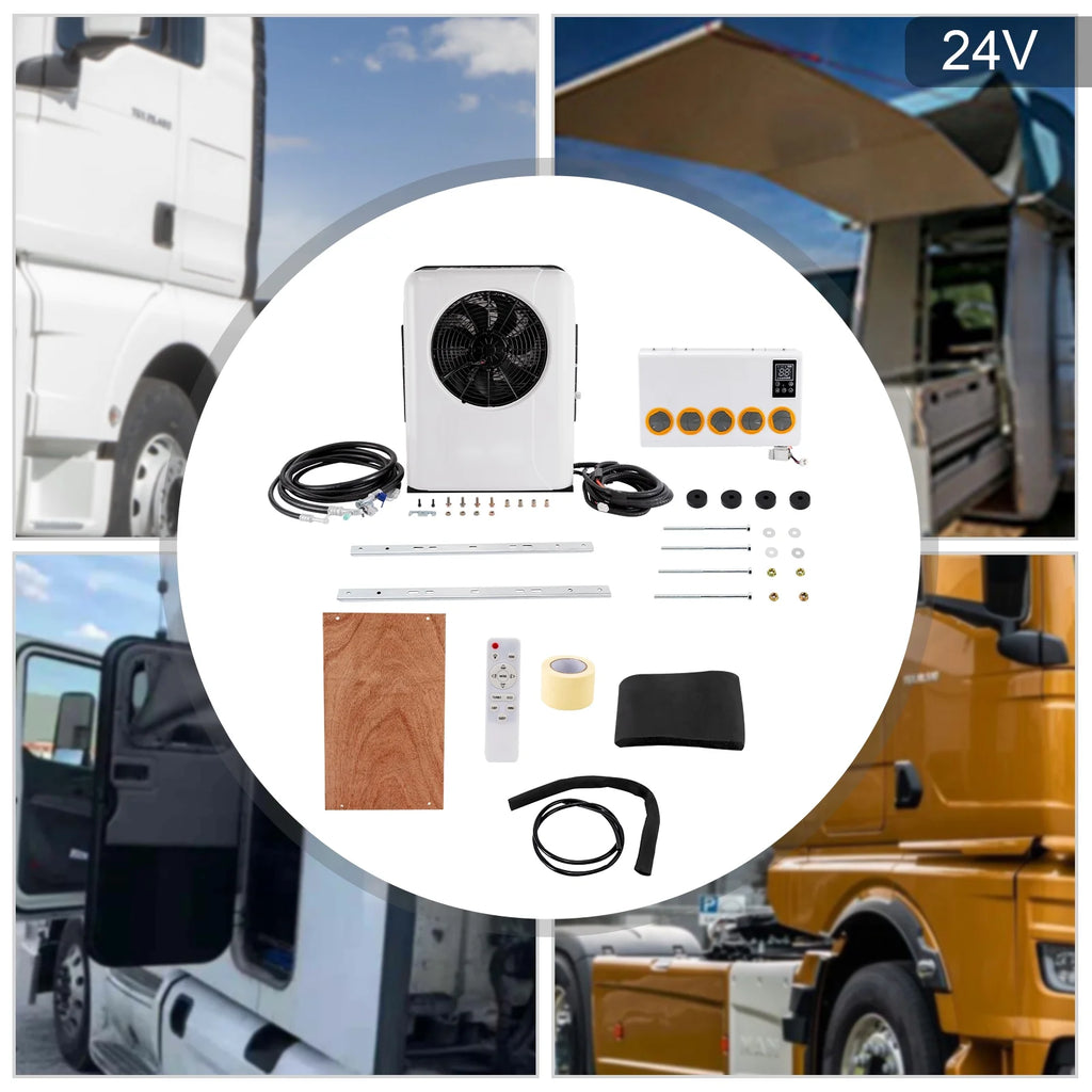 24V Truck Cab Air Conditioner Split AC Kit Q282