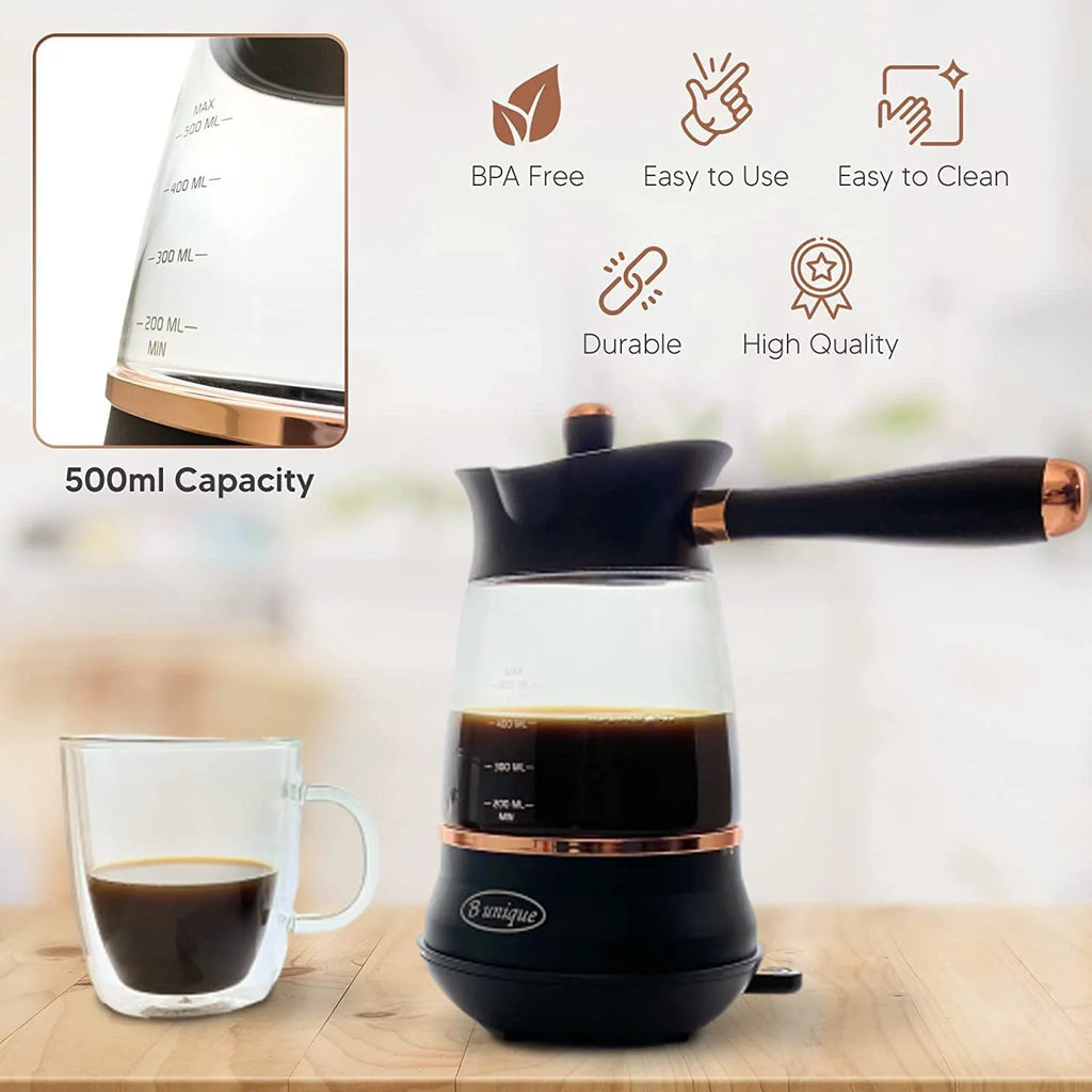Electric Turkish Coffee Maker with 3 Temperature Settings J81298